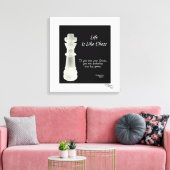 人生はチェスのようなものだ キャンバスプリント (インサイチュ (リビング))