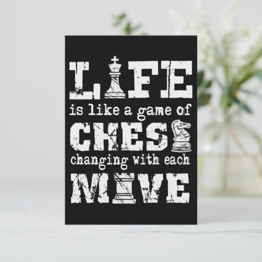人生はチェスのゲームのようなものだ – それぞれで変化する 招待状 (スタンド正面)