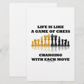 人生はチェスのゲームのようなものだ（チェスの態度） (正面/裏面)