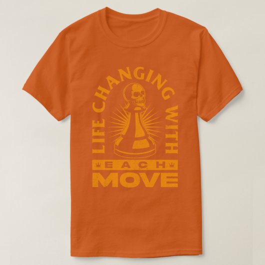 人生はチェスのゲームのようなものだ Tシャツ (デザイン正面)