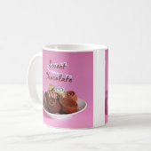 人生はチョコ感謝していに甘い コーヒーマグカップ (正面左)