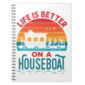 人生はハウスボートハウスボートボートで良い ノートブック (正面)