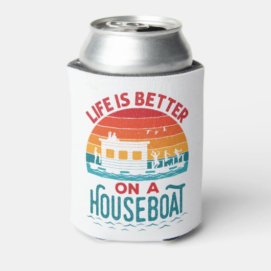 人生はハウスボートハウスボートボートで良い 缶クーラー (缶裏面)