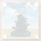 人生はバランスだ ガラスコースター (裏面)