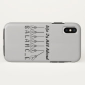 人生はバランスです モチベーション Case-Mate iPhoneケース (裏面(横))