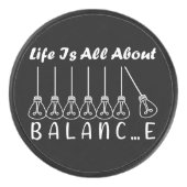 人生はバランスのインスピレーションやる気を起こさせるだ アイスホッケーパック (正面)