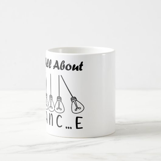 人生はバランスのインスピレーションやる気を起こさせるだ コーヒーマグカップ (中央)