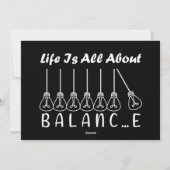 人生はバランスのインスピレーションやる気を起こさせるだ シーズンカード (裏面)