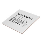 人生はバランスのインスピレーションやる気を起こさせるだ タイル (側面)