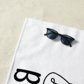 人生はバランスのインスピレーションやる気を起こさせるだ ビーチタオル (インサイチュ)