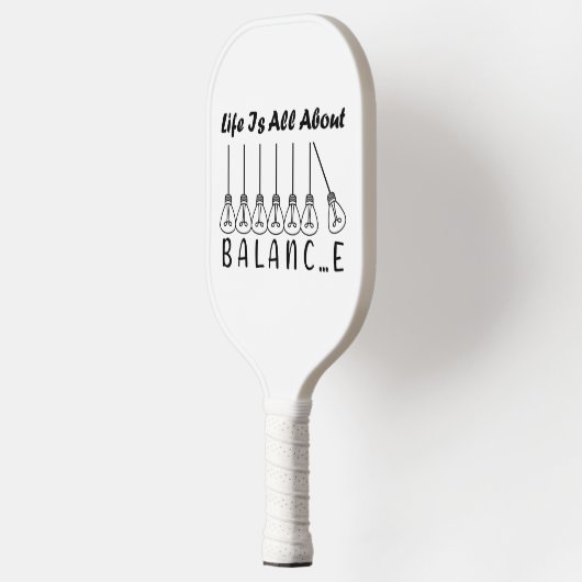 人生はバランスのインスピレーションやる気を起こさせるだ ピックルボールラケット (左)