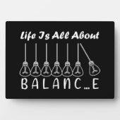 人生はバランスのインスピレーションやる気を起こさせるだ フォトプラーク (正面)