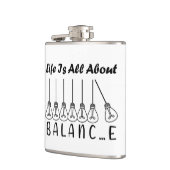 人生はバランスのインスピレーションやる気を起こさせるだ フラスク (左)