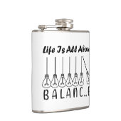人生はバランスのインスピレーションやる気を起こさせるだ フラスク (右)