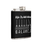 人生はバランスのインスピレーションやる気を起こさせるだ フラスク (右)