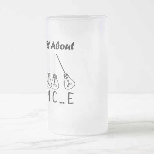 人生はバランスのインスピレーションやる気を起こさせるだ フロストグラスビールジョッキ (中央)