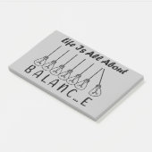 人生はバランスのインスピレーションやる気を起こさせるだ ポストイット (アングル)