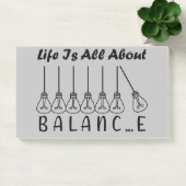 人生はバランスのインスピレーションやる気を起こさせるだ ポストイット (オフィス)