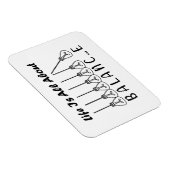 人生はバランスのインスピレーションやる気を起こさせるだ マグネット (右側)