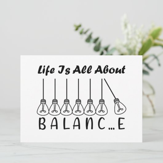 人生はバランスのインスピレーションやる気を起こさせるだ 招待状 (スタンド正面)