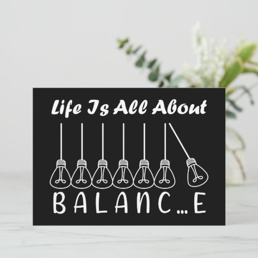 人生はバランスのインスピレーションやる気を起こさせるだ 招待状 (スタンド正面)