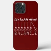 人生はバランスのインスピレーションやる気を起こさせるだ Case-Mate iPhoneケース (裏面)