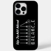 人生はバランスのインスピレーションやる気を起こさせるだ Case-Mate iPhoneケース (裏面)