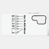 人生はバランスのインスピレーションやる気を起こさせるだ SAMSUNG GALAXYケース (裏面横)