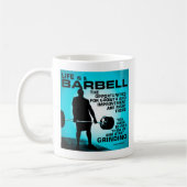 人生はバーベルだ – トレーニングジム感動的' コーヒーマグカップ (左)