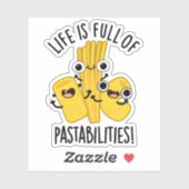 人生はパスタおもしろいパンだ シール (シート)