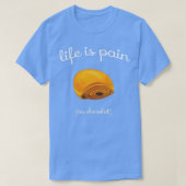 人生はパティシエのおもしろいパティエフランスのギフト Tシャツ (デザイン正面)