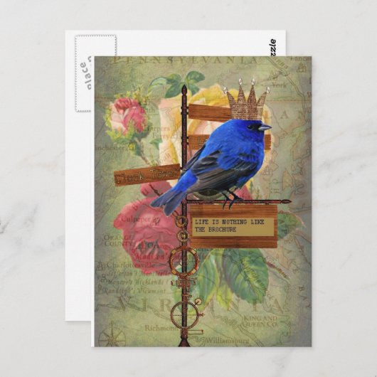 人生はパンフレットのはがきに似たものではない ポストカード (正面/裏面)