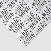 「人生はパーティーだ」ティッシュペーパー – 明るい贈り物 薄葉紙 (詳細)