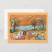 人生はビーチだ ポストカード (正面/裏面)