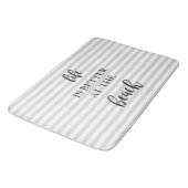 人生はビーチでストライプ良い バスマット (アングル)