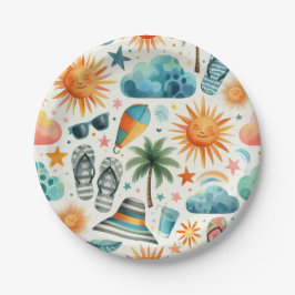 人生はビーチのように ペーパープレート