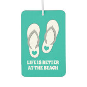 人生はビーチの可愛い車の空気清浄機で良い カーエアーフレッシュナー (正面)