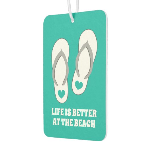 人生はビーチの可愛い車の空気清浄機で良い カーエアーフレッシュナー (左)