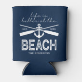 人生はビーチの名字クーラーボックス 缶クーラー (正面)