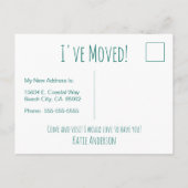 人生はビーチの波が良い 案内ポストカード (裏面)