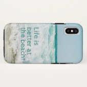人生はビーチの波が良い Case-Mate iPhoneケース (裏面(横))