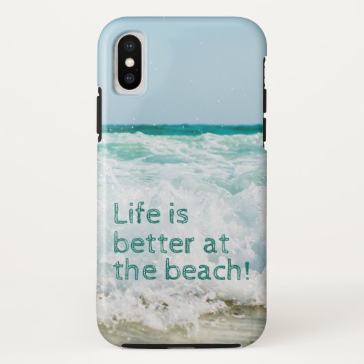 人生はビーチの波が良い Case-Mate iPhoneケース (裏面)