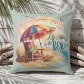 人生はビーチの海岸の美学に優れている クッション