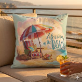 人生はビーチの海岸の美学に優れている クッション
