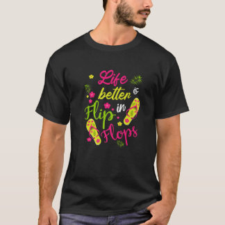 人生はビーチサンダルで良い – ビーチ Tシャツ