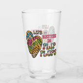 人生はビーチサンダルで良い – 夏の雰囲気 タンブラーグラス (裏面)