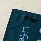 人生はビーチサンダルビーチ引用文 ビーチタオル (インサイチュ)