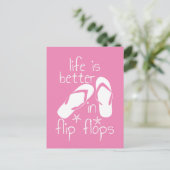 人生はビーチサンダル インビテーションポストカード (スタンド正面)