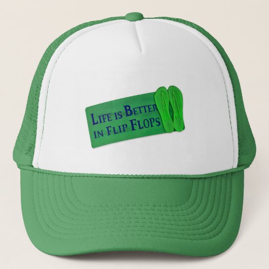 人生はビーチサンダル キャップ (正面)