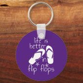 人生はビーチサンダル キーホルダー (正面)